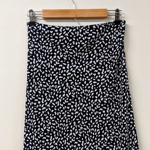 Cow Print Chiffon Midi Skirt (Size M)
